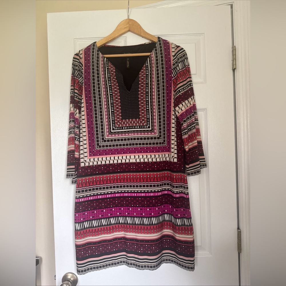 Laundry By Shelli Segal Multicolor Striped Mini Dress